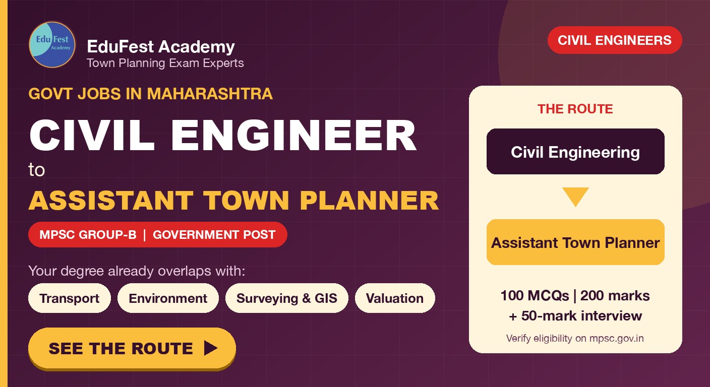 Civil Engineering Government Jobs in Maharashtra: MPSC Routes, Assistant Town Planner and How to Prepare