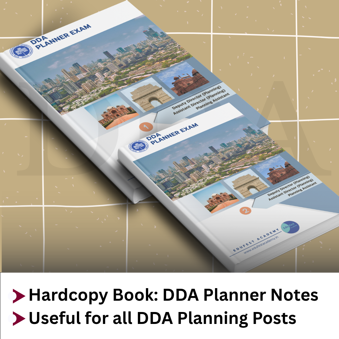 DDA Planning Exam Notes 2025 – Best Hardcopy Book for Assistant Director, Deputy Director & Planning Assistant Preparation