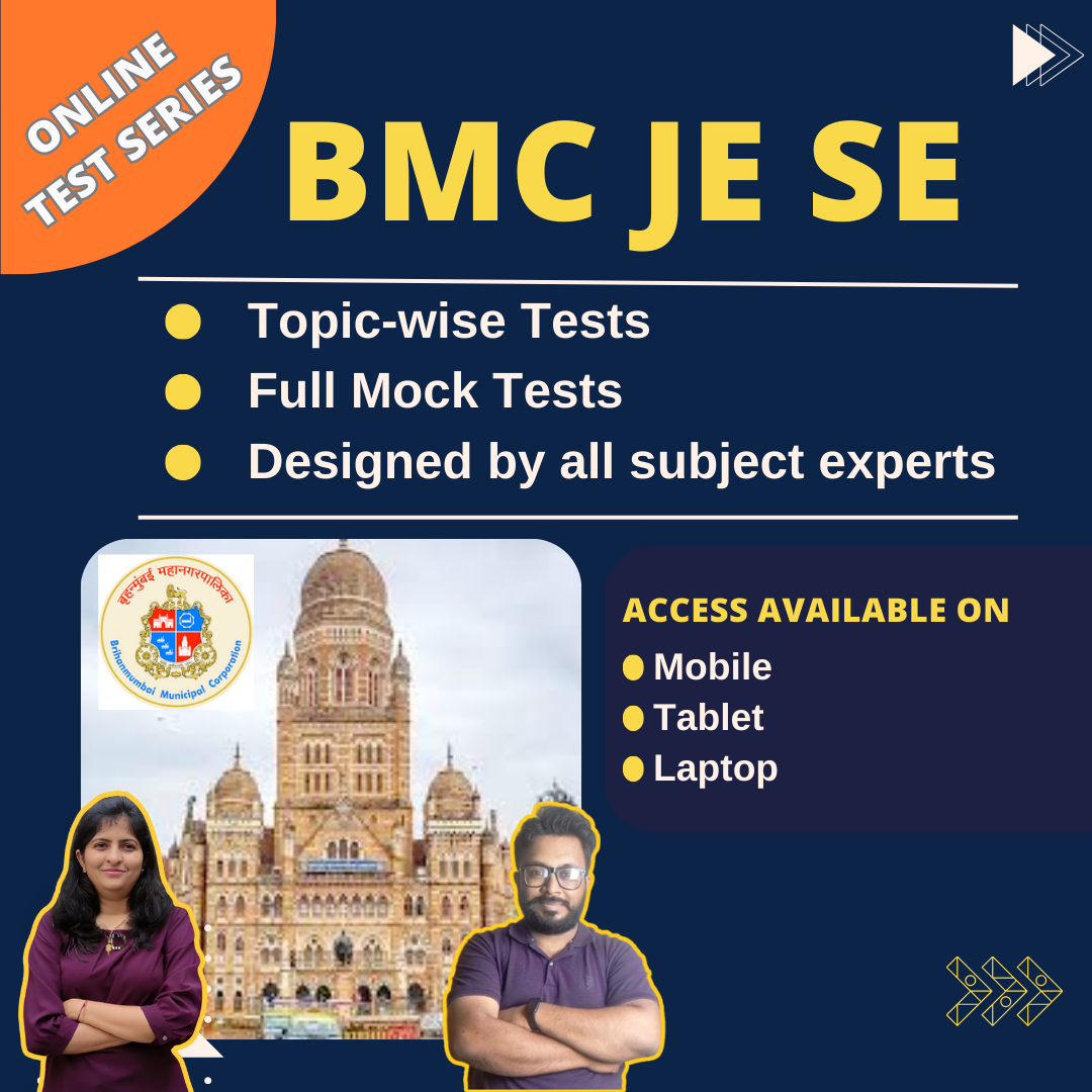 BMC JE SE Online Test Series – Comprehensive Mock Tests & Topic-wise Practice